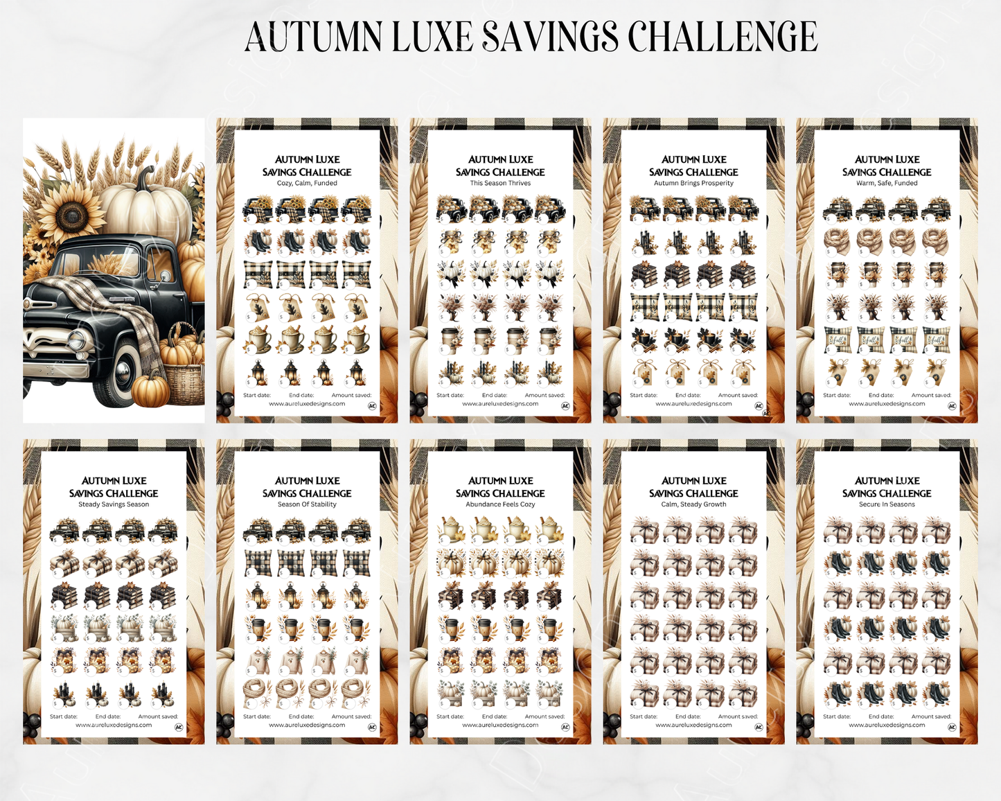Autumn Luxe Bundle 12-Piece Savings Challenge Set