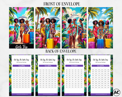 Girls Trip 5-Piece Cash Envelope Set