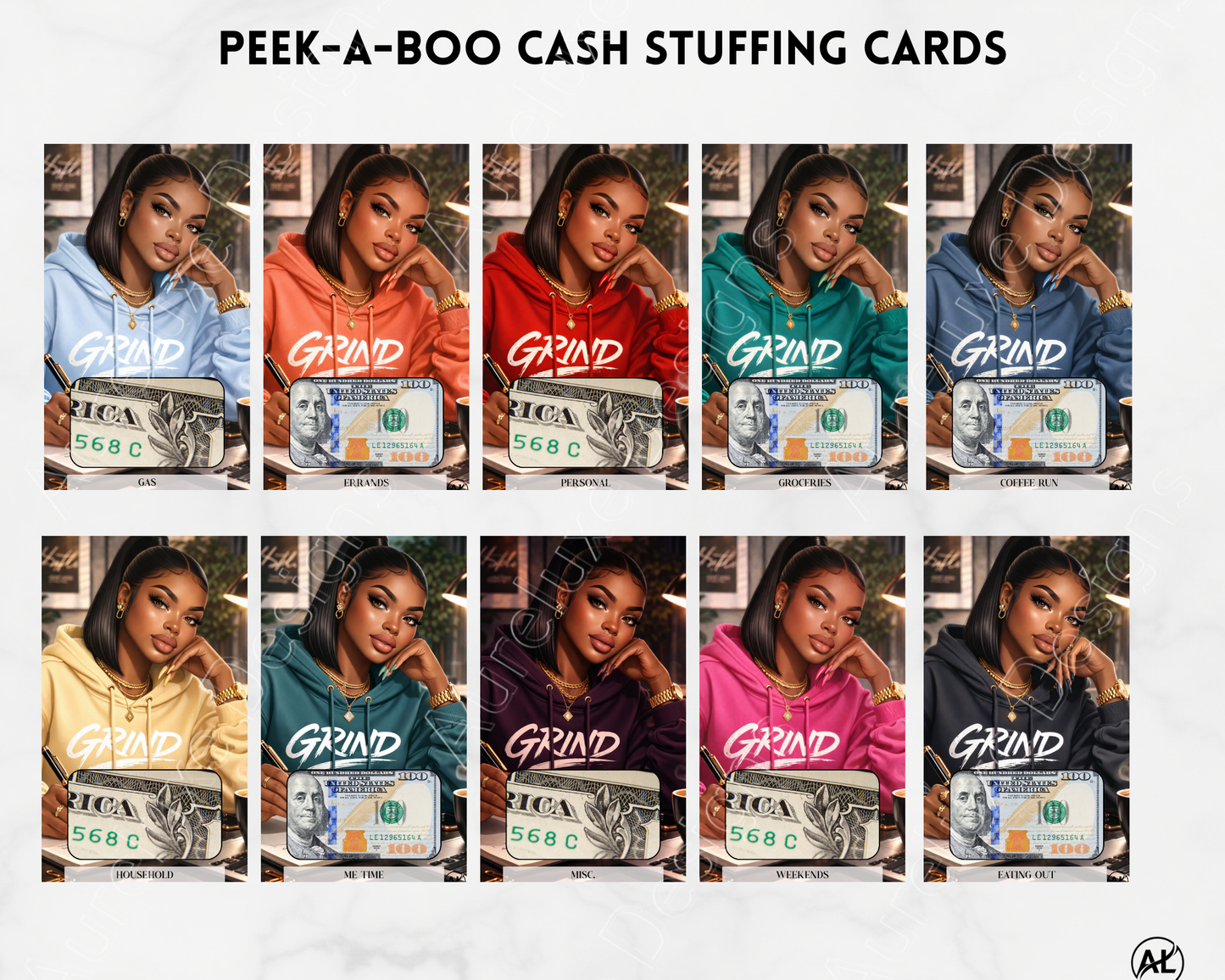 Peek-A-Boo Grind Savings Cards Discipline You Can See