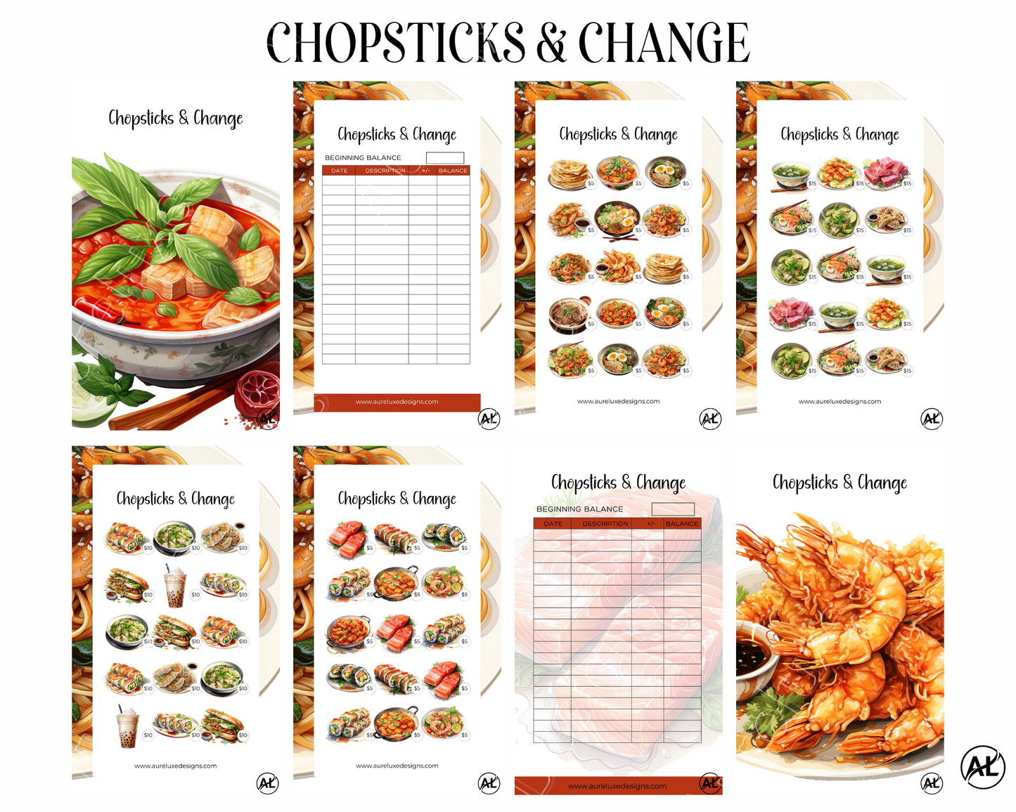 Chopsticks Change Savings Challenge Set 8-Piece Collection