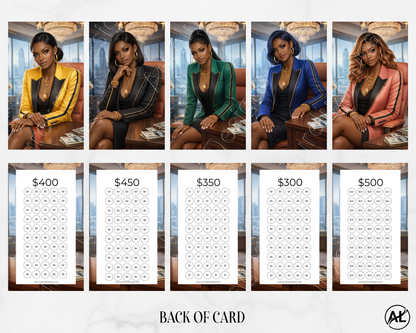 6 piece set CEO Luxe Envleope Savings Challenge