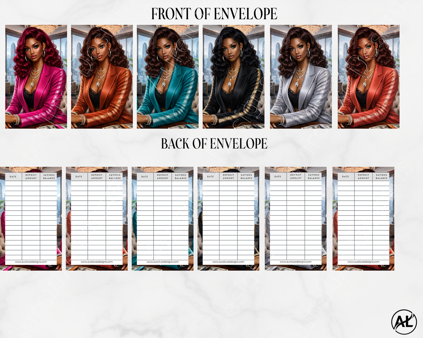 Bossed Up Cash Stuffing Envelope Series