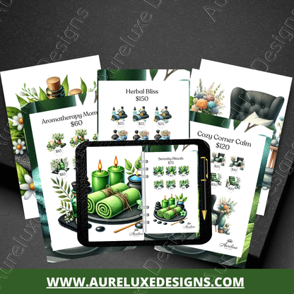 Spa Day 5-Piece Savings Challenge Envelope Set