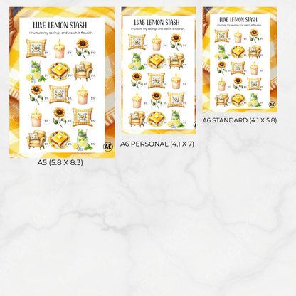 Luxe Lemon Stash Challenge 8-Piece Savings Challenge Set