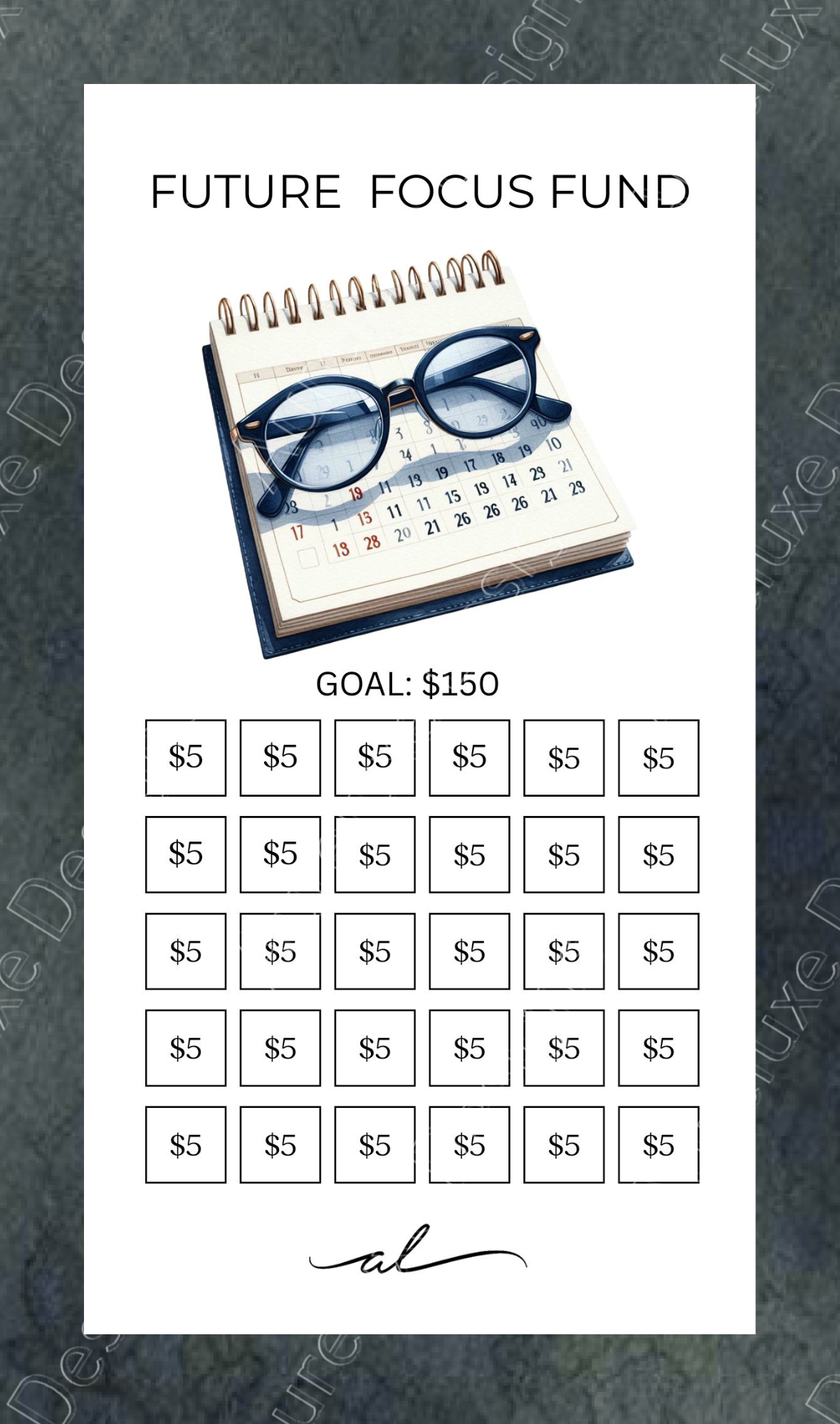 Printable Wealth & Abundance Savings Challenge Set