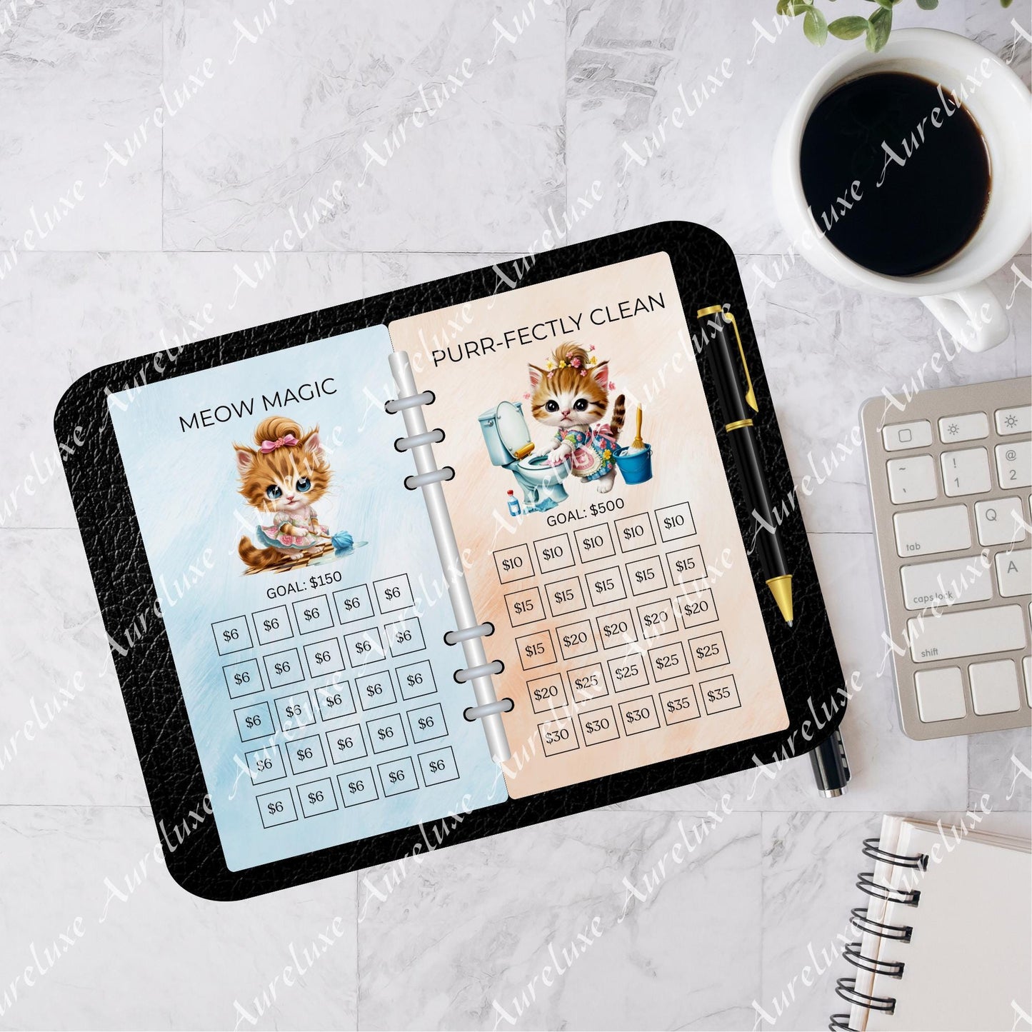 Purffectly Clean Savings Challenge Cards