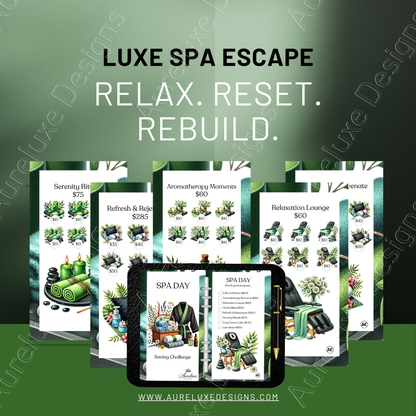 Spa Day 16-Piece Savings Challenge Card Set