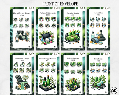 Spa Day 5-Piece Savings Challenge Envelope Set