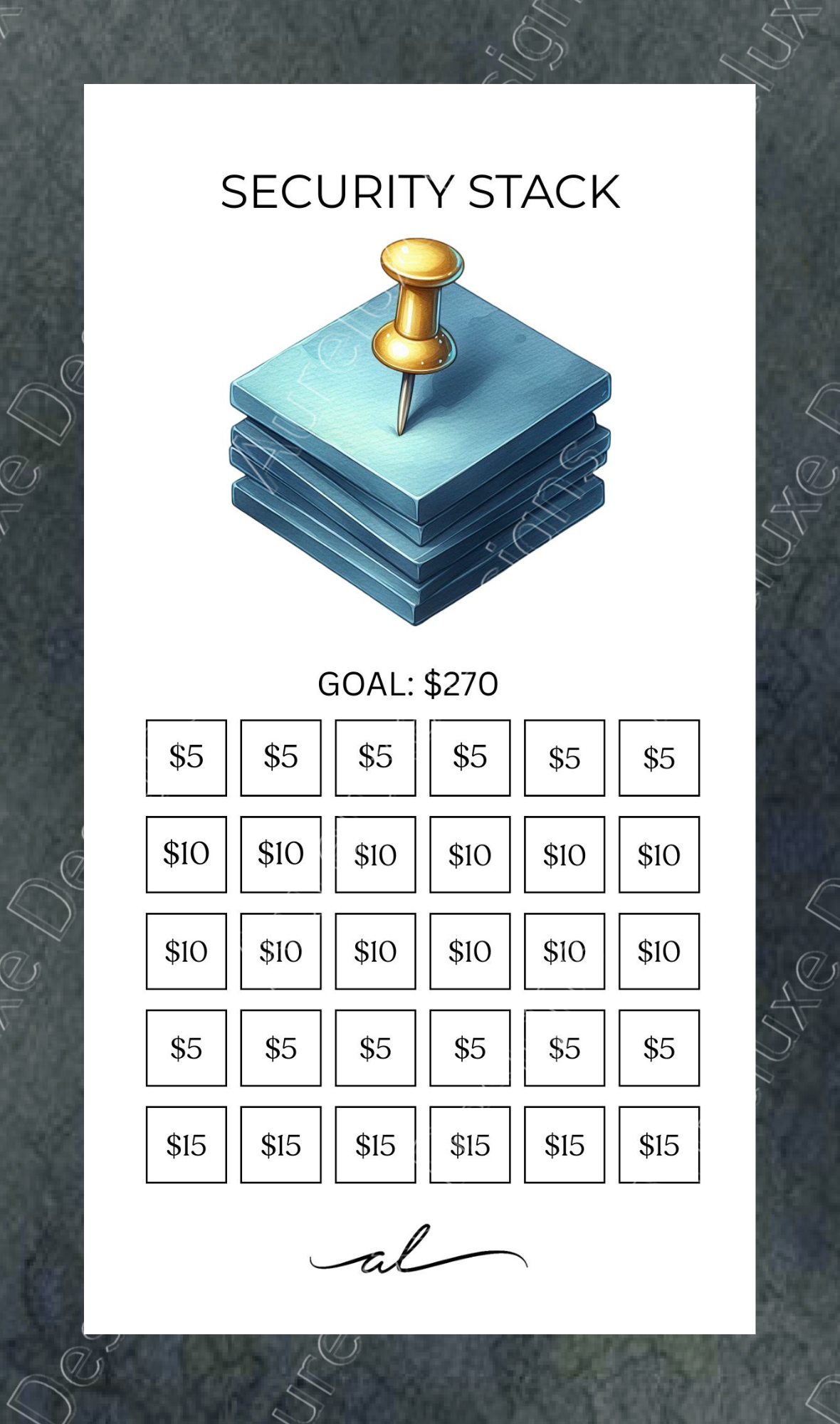 Printable Wealth & Abundance Savings Challenge Set