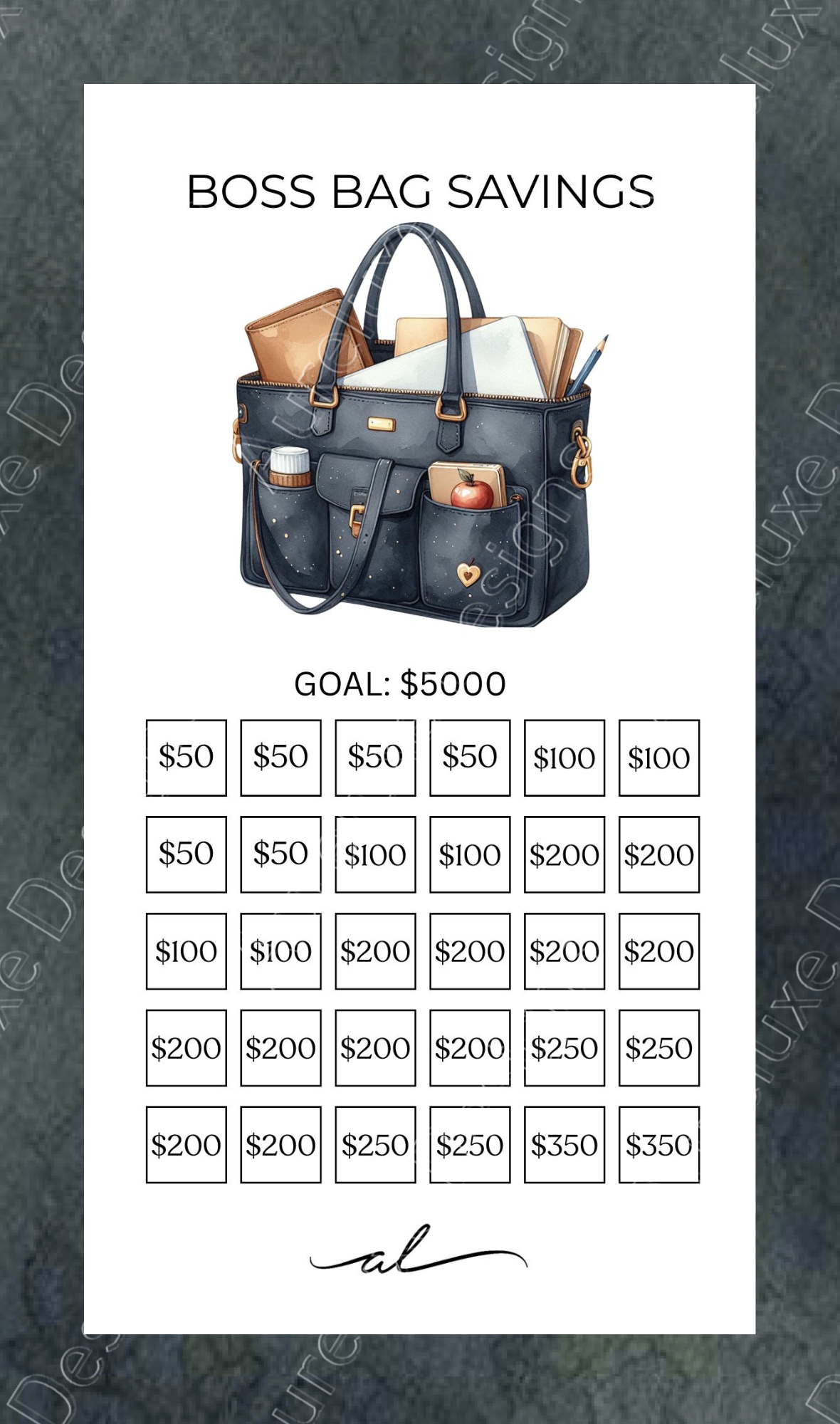 Printable Wealth & Abundance Savings Challenge Set