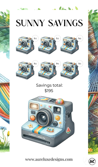 Sunny Savings – Printable Savings Challenge