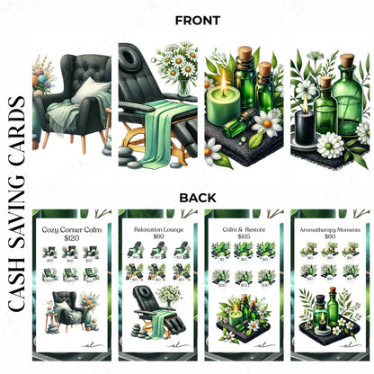 Spa Day 16-Piece Savings Challenge Card Set