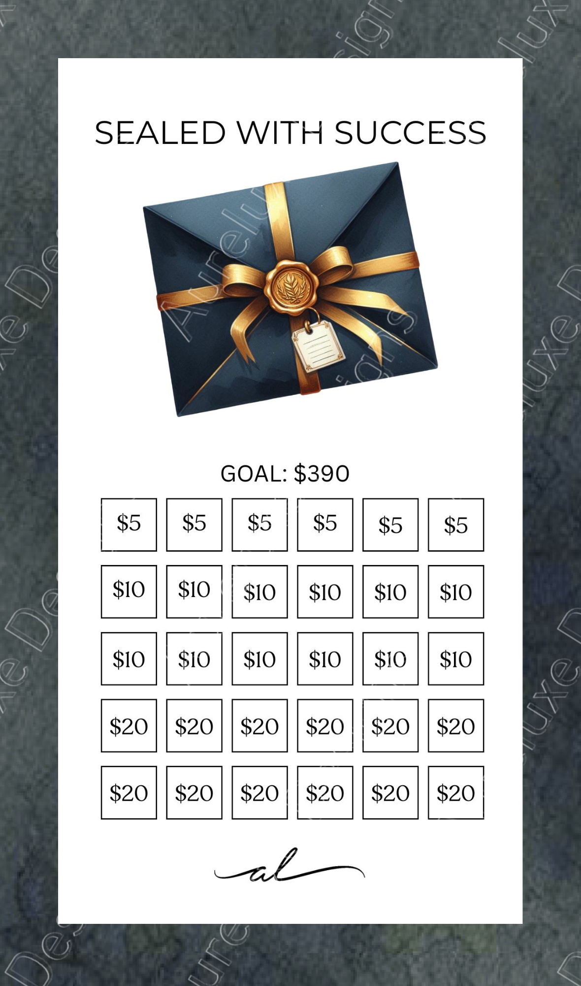 Printable Wealth & Abundance Savings Challenge Set