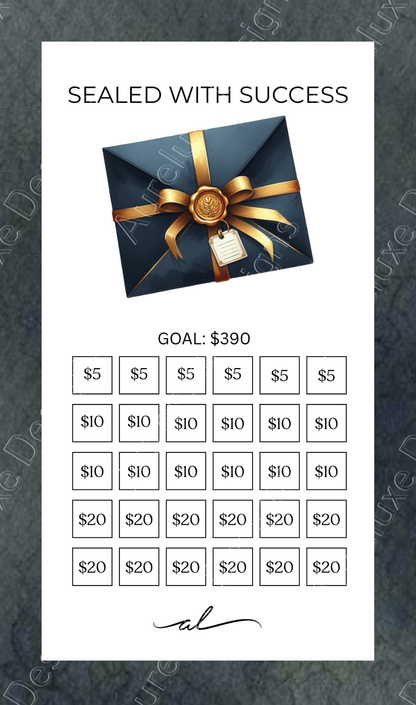 Printable Wealth & Abundance Savings Challenge Set