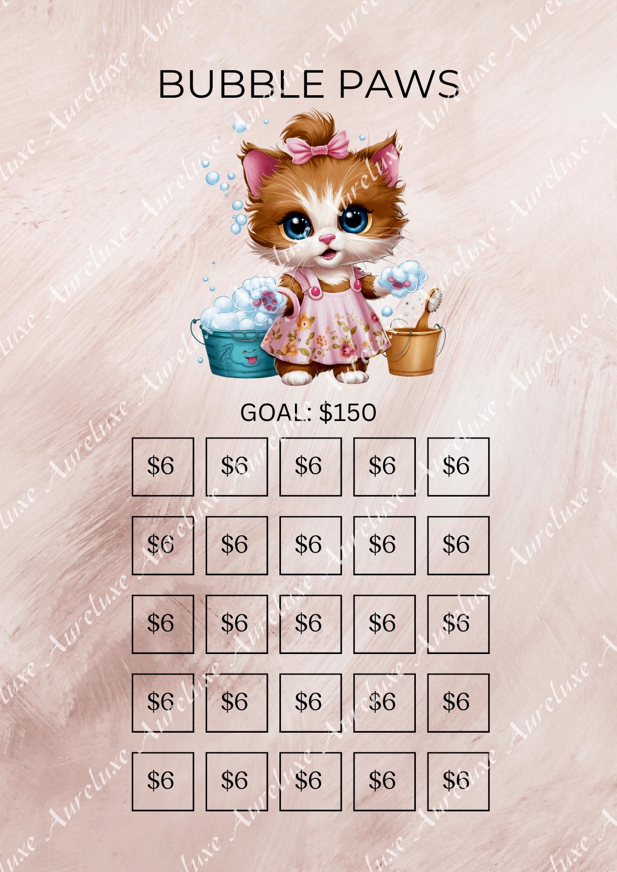 Purffectly Clean Savings Challenge Cards