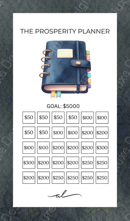 Printable Wealth & Abundance Savings Challenge Set