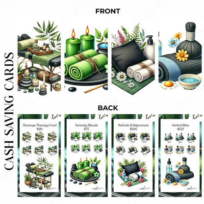 Spa Day 16-Piece Savings Challenge Card Set