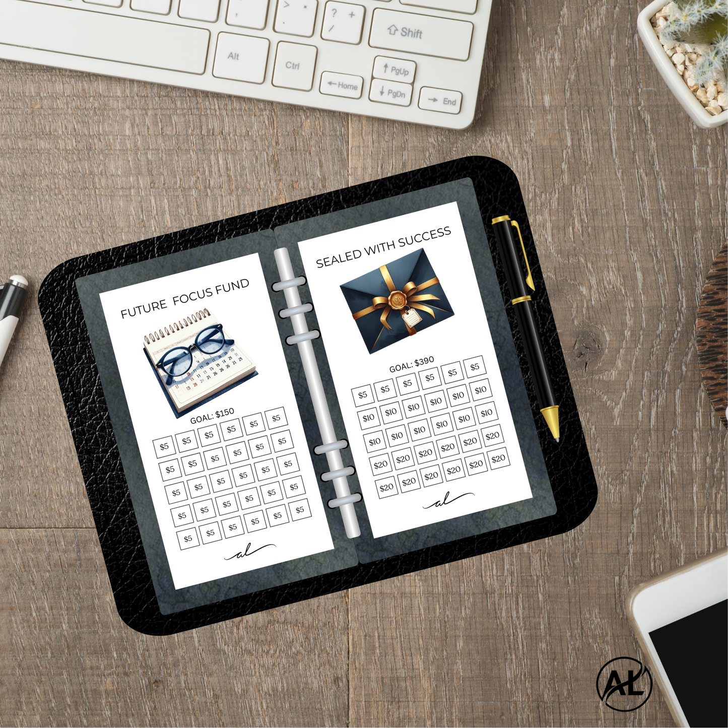 Printable Wealth & Abundance Savings Challenge Set