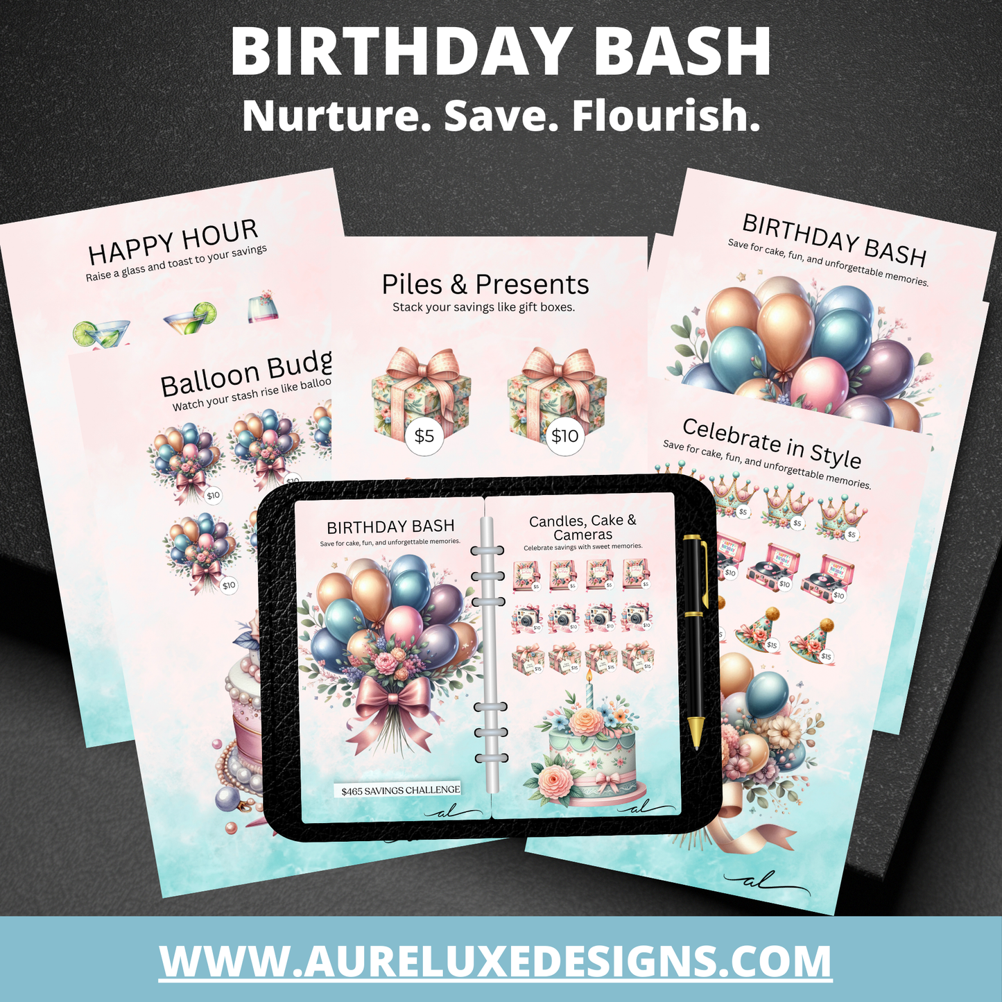 Birthday Bash 5-Piece Savings Challenge Set