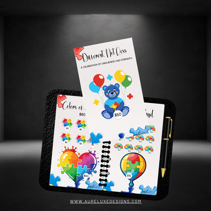 Autism Awareness Savings Challenge Bundle 8-Piece Collection