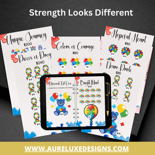 Autism Awareness Savings Challenge Bundle 8-Piece Collection