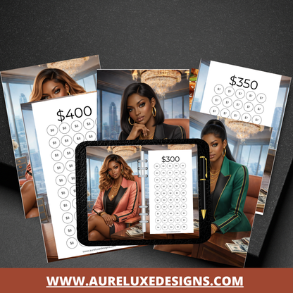 6 piece set CEO Luxe Envleope Savings Challenge