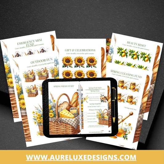 Spring Fresh Start 14-Card Savings Challenge Set