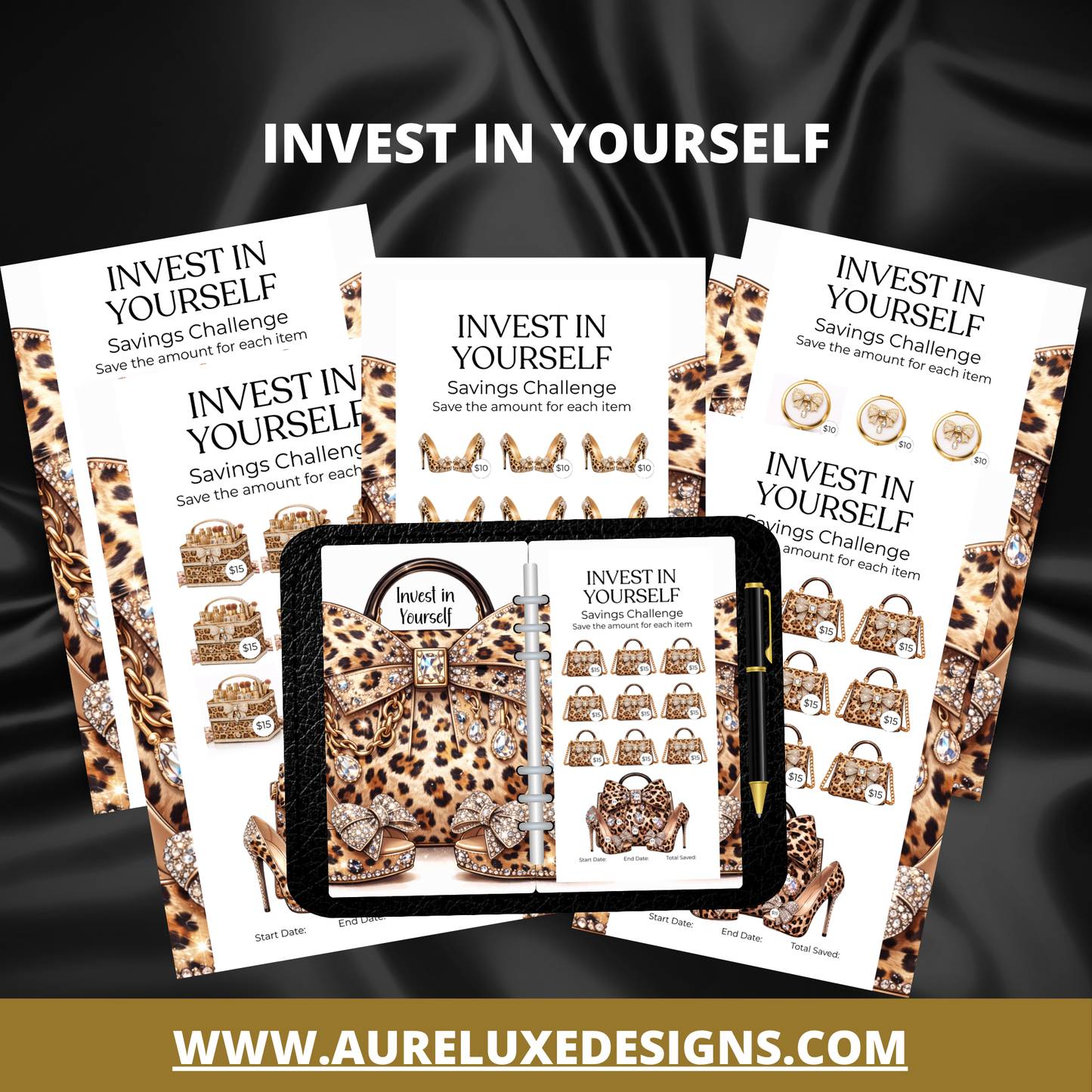 Invest In Yourself Leopard Glam Savings Challenge Set
