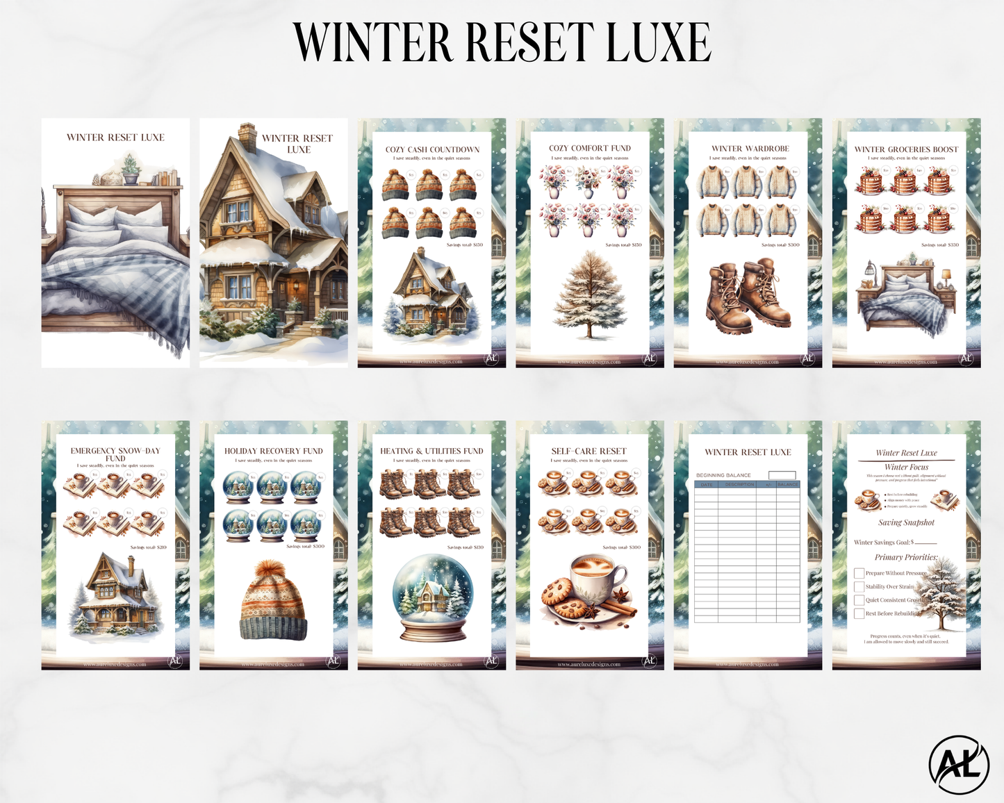Winter Reset Luxe – 14-Card Savings Set