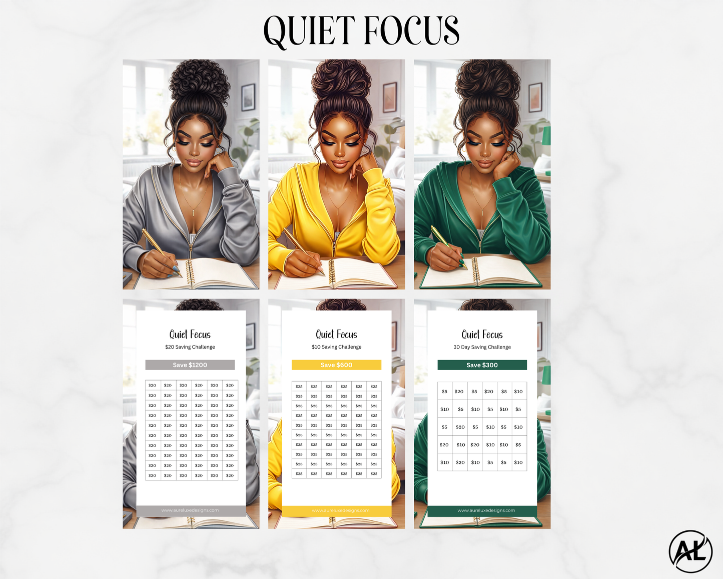 Quiet Focus Savings Challenge Set